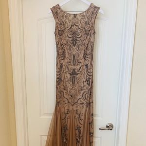 Adrianna Papell Full-Length Beaded Gown